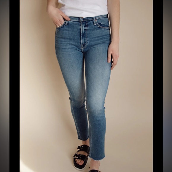 Mother The Mid Rise Dazzler Ankle Fray - Picture 1 of 11